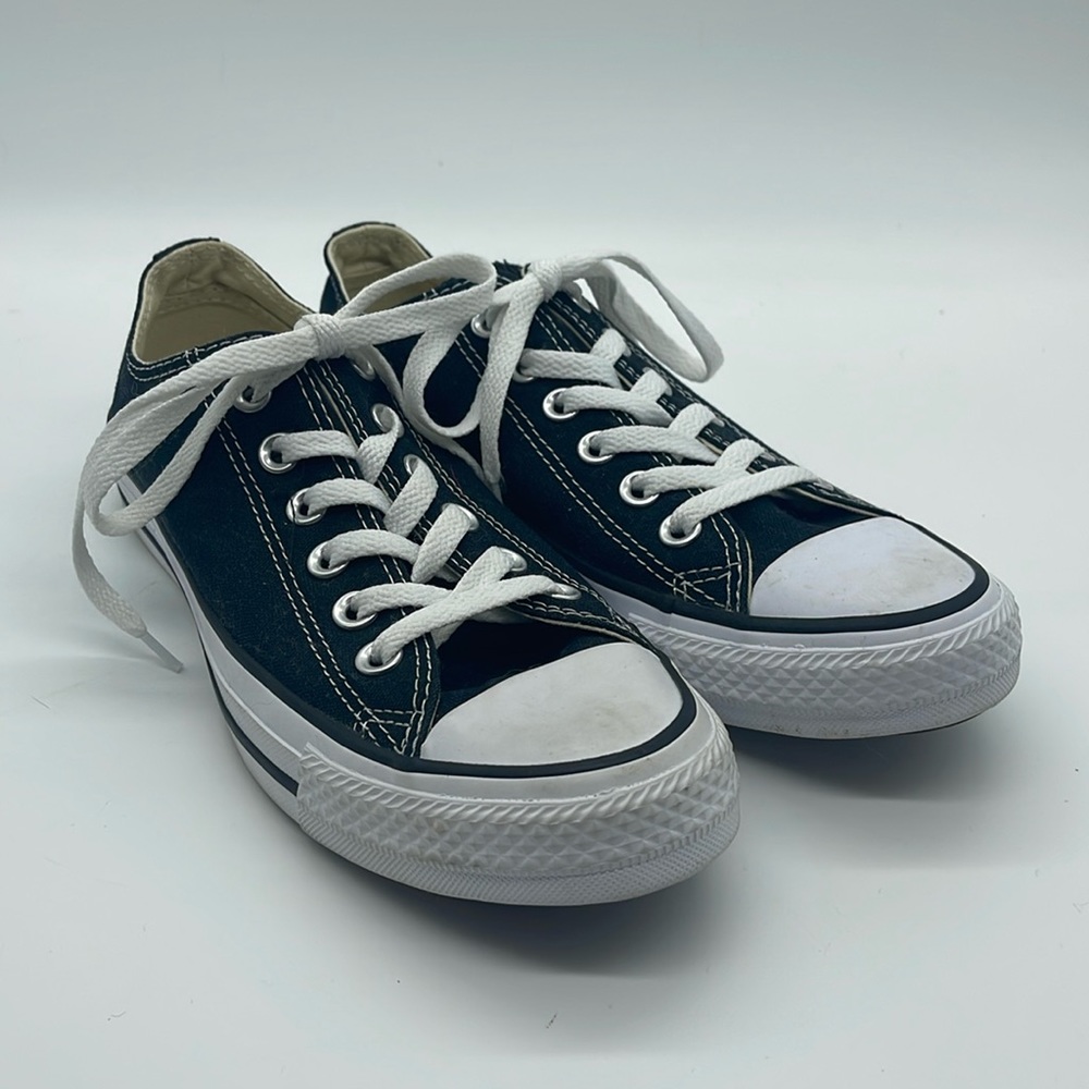 Converse All Star Black Low Top Shoes Sz 7